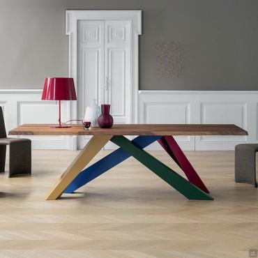 Table avec pieds multicolore Big Table de Bonaldo