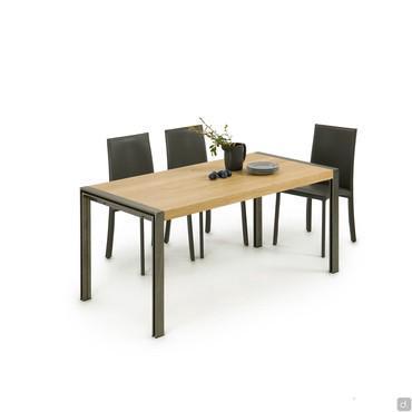 Table en bois style contemporain Gary