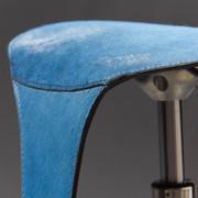 Tabouret réglable en hauteur Olè! - assise en cuir poney