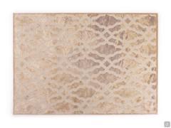 Elégant tapis design beige Gabrielle disponible rectangulaire en 2 tailles