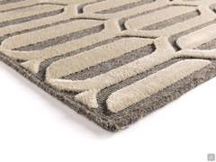 Vue rapprochée du tapis Granada en Gris-Beige