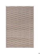 Tapis rectangulaire Granada au motif noisette à losanges en relief sur un fond Gris