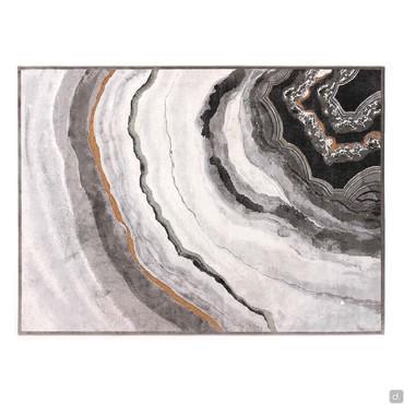 Tapis au motif marbré gris Gabrielle GA02