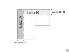 Lavorazioni su misura per cabine armadio Pacific - Riduzione massima in profondità (cm 16 per cabine con struttura p.43,5 cm e cm 32 per cabine con struttura p.59,5 cm)