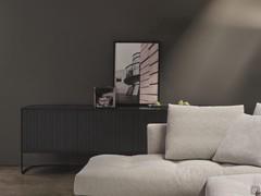 Credenza Dune con ante in Rovere Carbone