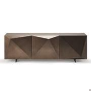 Credenza dal design originale con ante diamantate Kayak di Cattelan