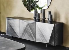 Credenza con ante diamantate Kayak di Cattelan