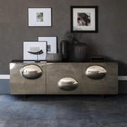 Credenza moderna con 3 ante in cristallo Paramount di Cattelan