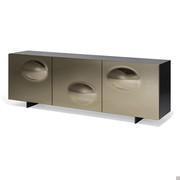 Credenza moderna con ante specchiate Paramount di Cattelan