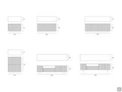 Credenza in legno di frassino Plisset - modelli e dimensioni