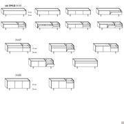 Credenza da centro stanza con vano a giorno Kaen - Modelli e Dimensioni (cm 194,8)