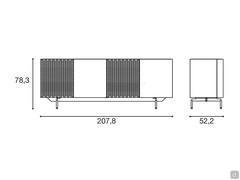 Credenza Abstract - Schema dimensionale