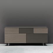 Credenza per soggiorno di design bicolore Georgia 