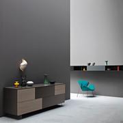 Credenza per soggiorno di design bicolore Georgia 