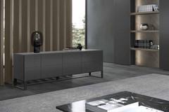 Credenza con ante e cassetti Oyster perfetta anche per posizionamento centro stanza