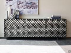 Credenza moderna decorata con fantasia geometrica Vivaldi di Cattelan