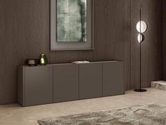 Credenza componibile su misura Lounge nel modello C da cm 290 con n°4 ante