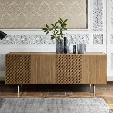 Credenza in legno e metallo moderna Abstract