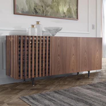 Credenza moderna con anta grigliata Astor