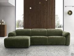 Divano moderno con meccanismo relax Marvel in versione con chaise longue