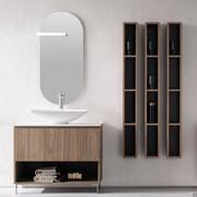 Mensola contenitore per bagno Atlantic / Frame Slim 4 vani - effetto legno 222 Gif