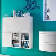 Mobile mezza colonna per bagno Atlantic in abbinamento ai pensili della stessa collezione