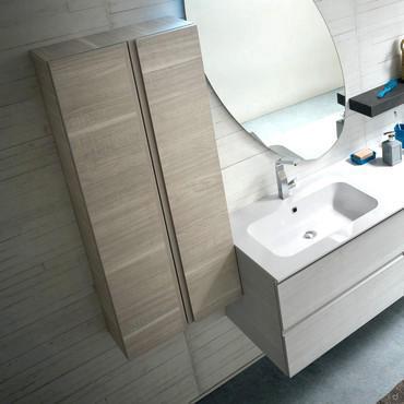 Mobile colonna per bagno Atlantic, finitura Nobilitato Special (finitura non disponibile) con unghiatura