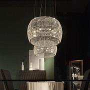 Lampadario moderno con cristalli Kidal di Cattelan