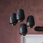 Lampada a sospensione con paralume in ceramica Asia di Cattelan