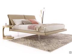 Letto Quinn rivestito in pelle Panama col.5426