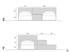 Esempio di composizioni realizzabili con i pannelli boiserie Jolly