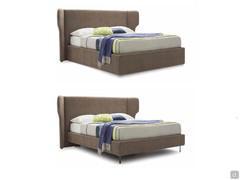 Letto Grevy nelle versioni con giroletto Smart e York con piedini