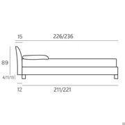 Dimensioni specifiche del letto Alistair