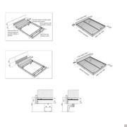 Schema dei letti California Textile con giroletto h.15 e relativi piedini