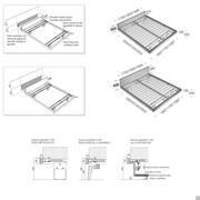 Schema dimensioni Letto California Wood giroletto cm h. 9 