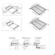 Schema dimensioni Letto California Wood giroletto cm h. 15