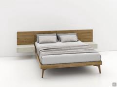 Letto California Wood in Rovere Nodato caramello