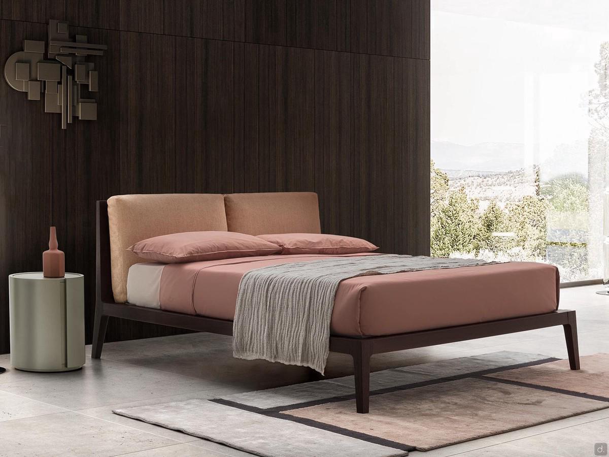 Letto in legno con struttura sottile Oscar, finitura legno Fashion Wood