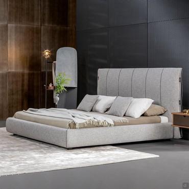 Letto elegante con contenitore Cuff di Bonaldo