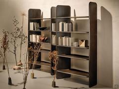 Libreria stand alone Template in legno di frassino listellare