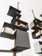 Libreria a soffitto in metallo e legno Tokyo di Cattelan 