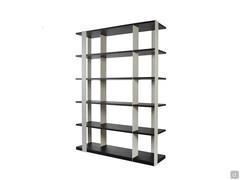 Libreria free-standing stile minimal in metallo Sintesi