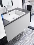 Mobile bagno Atlantic con lavabo ad incasso Smart in Tekor bianco opaco