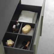 Cestone completo di n.2 organizer in finitura grigio orione