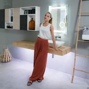 Stile minimal ed essenziale per una composizione perfetta in bagni moderni ed eleganti