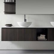 Mobile bagno Atlantic con base portalavabo a 1 cestone in nobilitato effetto legno 274 Loas