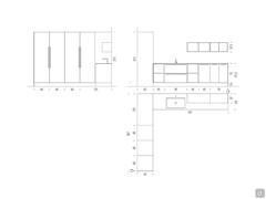 Dimensioni specifiche della composizione lavanderia Oasis L05