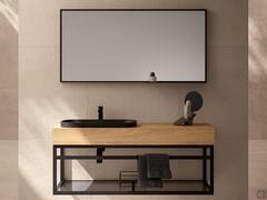 Mobile bagno con struttura in ferro N107 Frame 