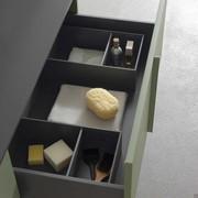 Organizer interni per cestone in finitura grigio orione