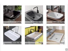 Mobile bagno Atlantic Incasso soprapiano p.45 - Modelli lavabo